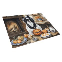 DAC1784LCB 15 x 12 in. Unisex Japanese Chin Fall Kitchen Pumpkins Glass Cutting Board - Large