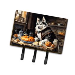 DAC1817TH68 9 x 6 in. Unisex Siberian Husky Fall Kitchen Pumpkins Leash or Key Holder