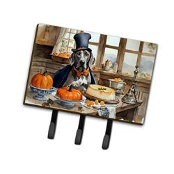 9 x 6 in. Unisex Weimaraner Fall Kitchen Pumpkins Leash or Key Holder