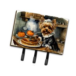 9 x 6 in. Unisex Yorkie Fall Kitchen Pumpkins Leash or Key Holder