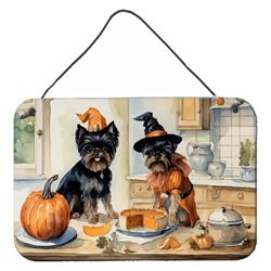 DAC1720DS812 12 x 8 in. Unisex Affenpinscher Fall Kitchen Pumpkins Wall or Door Hanging Prints