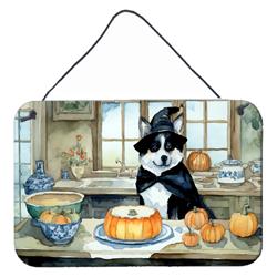 DAC1723DS812 12 x 8 in. Unisex Akita Fall Kitchen Pumpkins Wall or Door Hanging Prints