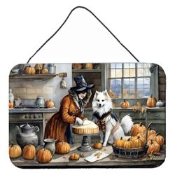 DAC1724DS812 12 x 8 in. Unisex American Eskimo Fall Kitchen Pumpkins Wall or Door Hanging Prints