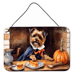DAC1746DS812 12 x 8 in. Unisex Border Terrier Fall Kitchen Pumpkins Wall or Door Hanging Prints