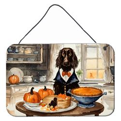 DAC1752DS812 12 x 8 in. Unisex Boykin Spaniel Fall Kitchen Pumpkins Wall or Door Hanging Prints