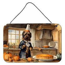 DAC1753DS812 12 x 8 in. Unisex Briard Fall Kitchen Pumpkins Wall or Door Hanging Prints
