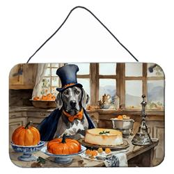 DAC1822DS812 12 x 8 in. Unisex Weimaraner Fall Kitchen Pumpkins Wall or Door Hanging Prints