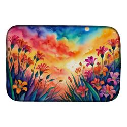DAC1403DDM 21 x 14 in. Alstroemerias in Color Dish Drying Mat