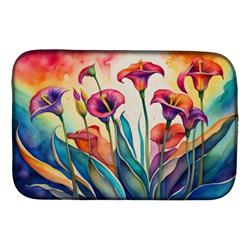 DAC1419DDM 21 x 14 in. Calla Lilies in Color Dish Drying Mat