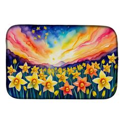 DAC1425DDM 21 x 14 in. Daffodils in Color Dish Drying Mat