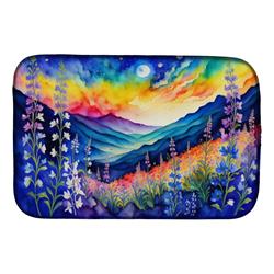 DAC1428DDM 21 x 14 in. Delphinium in Color Dish Drying Mat