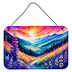 DAC1406DS812 12 x 8 in. Unisex Annual Larkspur in Color Wall or Door Hanging Prints