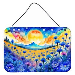 DAC1412DS812 12 x 8 in. Unisex Blue Cornflowers in Color Wall or Door Hanging Prints