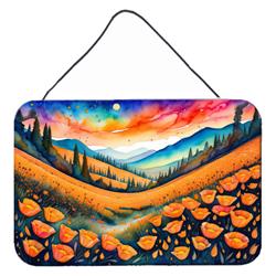 DAC1418DS812 12 x 8 in. Unisex California Poppies in Color Wall or Door Hanging Prints