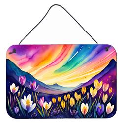 12 x 8 in. Unisex Crocus in Color Wall or Door Hanging Prints