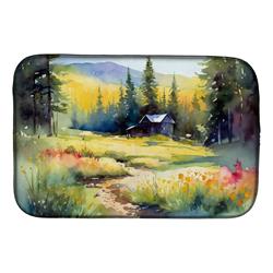 DAC1680DDM 21 x 14 in. Montana Bitterroot in Watercolor Dish Drying Mat