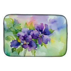 DAC1687DDM 21 x 14 in. Jersey Violet in Watercolor Dish Drying Mat