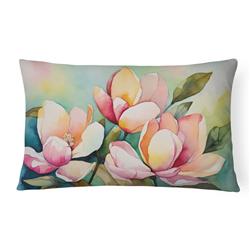 DAC1676PW1216 16 x 12 in. Unisex Mississippi Magnolia in Watercolor Fabric Decorative Pillow -  Carolines Treasures