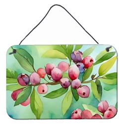 DAC1634DS812 12 x 8 in. Unisex Connecticut Mountain Laurels in Watercolor Wall or Door Hanging Prints