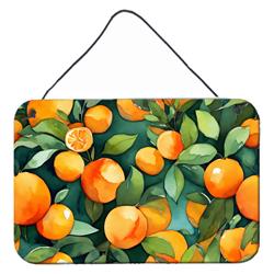 DAC1637DS812 12 x 8 in. Unisex Florida Orange Blossom in Watercolor Wall or Door Hanging Prints