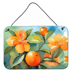 DAC1638DS812 12 x 8 in. Unisex Florida Orange Blossom in Watercolor Wall or Door Hanging Prints