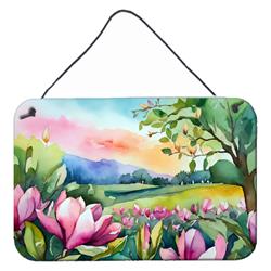 DAC1660DS812 12 x 8 in. Unisex Louisiana Magnolias in Watercolor Wall or Door Hanging Prints