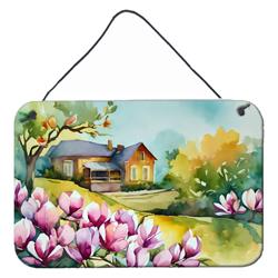 DAC1661DS812 12 x 8 in. Unisex Louisiana Magnolias in Watercolor Wall or Door Hanging Prints