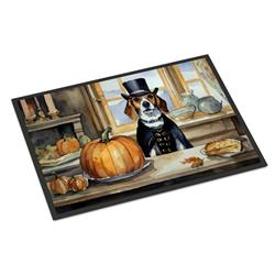 DAC1732MAT 18 x 27 in. Unisex Beagle Fall Kitchen Pumpkins Doormat