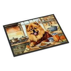 18 x 27 in. Unisex Chow Chow Fall Kitchen Pumpkins Doormat