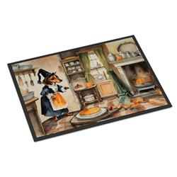 18 x 27 in. Unisex Dachshund Fall Kitchen Pumpkins Doormat