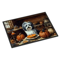18 x 27 in. Unisex Havanese Fall Kitchen Pumpkins Doormat