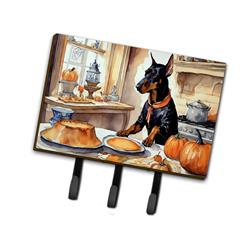 DAC1771TH68 9 x 6 in. Unisex Doberman Pinscher Fall Kitchen Pumpkins Leash or Key Holder