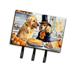 DAC1774TH68 9 x 6 in. Unisex Golden Retriever Fall Kitchen Pumpkins Leash or Key Holder