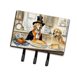 DAC1777TH68 9 x 6 in. Unisex Golden Retriever Fall Kitchen Pumpkins Leash or Key Holder
