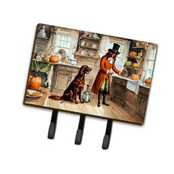 DAC1780TH68 9 x 6 in. Unisex Irish Setter Fall Kitchen Pumpkins Leash or Key Holder