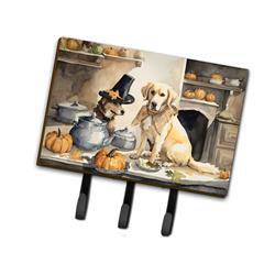 9 x 6 in. Unisex Yellow Lab Fall Kitchen Pumpkins Leash or Key Holder
