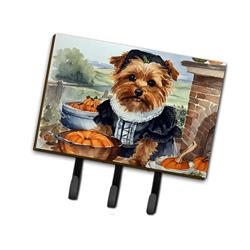 9 x 6 in. Unisex Norfolk Terrier Fall Kitchen Pumpkins Leash or Key Holder