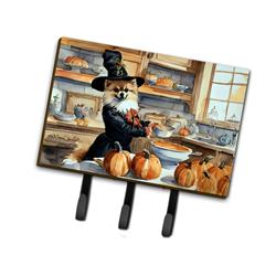 9 x 6 in. Unisex Pomeranian Fall Kitchen Pumpkins Leash or Key Holder