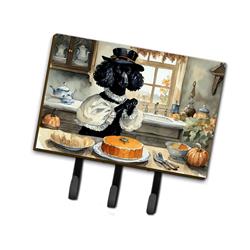9 x 6 in. Unisex Poodle Fall Kitchen Pumpkins Leash or Key Holder