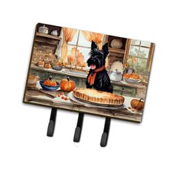 9 x 6 in. Unisex Scottish Terrier Fall Kitchen Pumpkins Leash or Key Holder