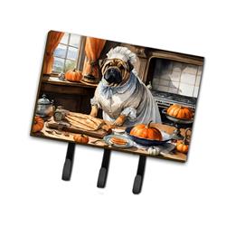 9 x 6 in. Unisex Shar Pei Fall Kitchen Pumpkins Leash or Key Holder