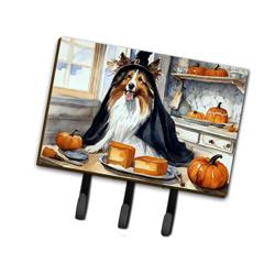 9 x 6 in. Unisex Sheltie Fall Kitchen Pumpkins Leash or Key Holder