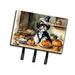 9 x 6 in. Unisex Shih Tzu Fall Kitchen Pumpkins Leash or Key Holder