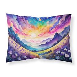 20.5 x 30 in. Unisex Violets in Color Fabric Standard Pillowcase