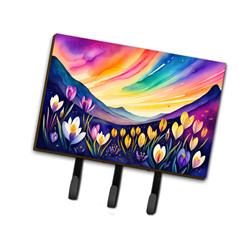 9 x 6 in. Unisex Crocus in Color Leash or Key Holder