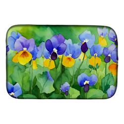 DAC1647DDM 21 x 14 in. Illinois Violet in Watercolor Dish Drying Mat