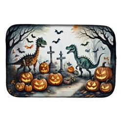 DAC2240DDM 21 x 14 in. Dinosaurs Spooky Halloween Dish Drying Mat