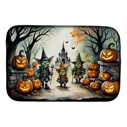 DAC2246DDM 21 x 14 in. Goblins Spooky Halloween Dish Drying Mat