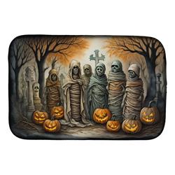 DAC2257DDM 21 x 14 in. Mummies Spooky Halloween Dish Drying Mat