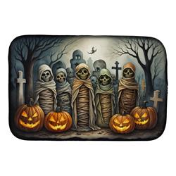 DAC2258DDM 21 x 14 in. Mummies Spooky Halloween Dish Drying Mat